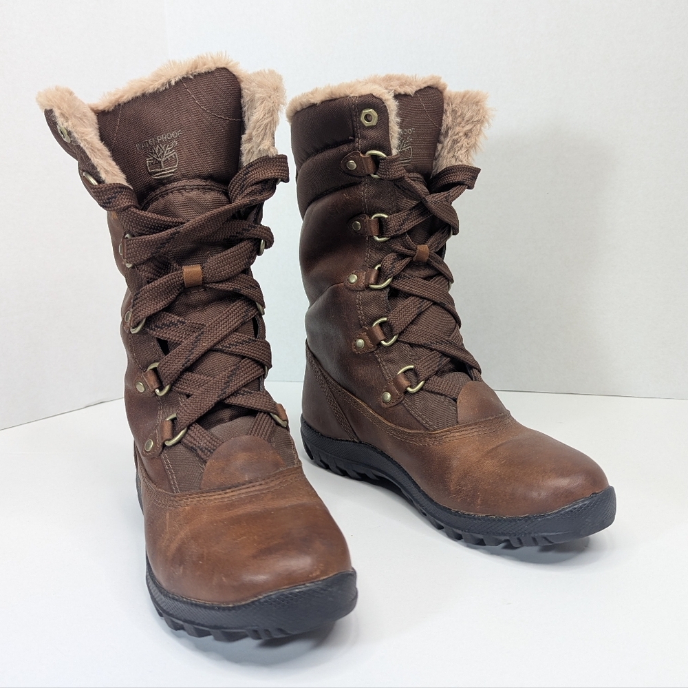 TIMBERLAND Mount Hope Insulated Waterproof Winter Boots Sz 8 - Picture 2 of 15